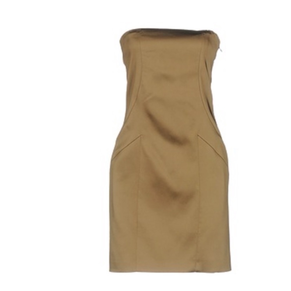 Patrizia Pepe Sera Green Strapless Mini Dress Size 8 NWT